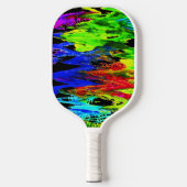 verrückter Regenbogen Pickleball Schläger (Vorderseite)