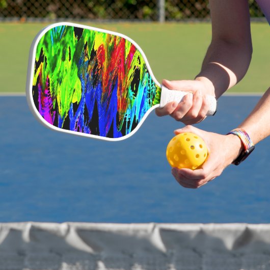 verrückter Regenbogen Pickleball Schläger (InSitu)