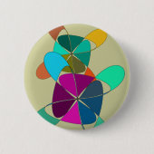 Verrückter Retro Knopf Button (Vorderseite)