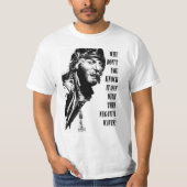 Verrückter sagt (Schwarzes u. Weiß) T-Shirt (Vorderseite)