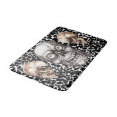 VERRÜCKTER SCHÄDEL BADEMATTE (Schrägansicht)