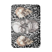 VERRÜCKTER SCHÄDEL BADEMATTE (Vorderseite Vertikal)