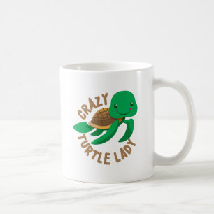 verrückter Schildkrötedamenkreis Kaffeetasse