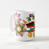 Verrückter Tanz Lebkuchen Kaffeetasse (Vorderseite Links)
