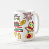 Verrückter Tanz Lebkuchen Kaffeetasse (VorderseiteRechts)