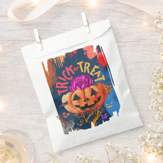 Verrückter Trick oder Leckerbissen Geschenktütchen (Ausgeschnitten)