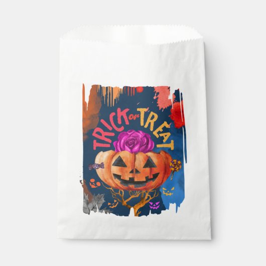 Verrückter Trick oder Leckerbissen Geschenktütchen (Vorderseite)