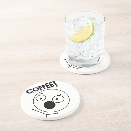 Verrückter Typ-Untersetzer Untersetzer (Seite)