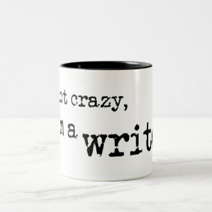 Verrückter Verfasser - SCHWARZES Zweifarbige Tasse