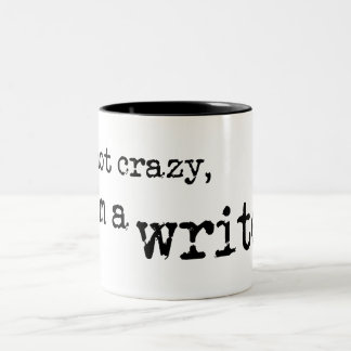 Verrückter Verfasser - SCHWARZES Zweifarbige Tasse