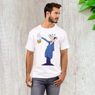 Verrückter Wissenschaftler mit Becherglas Lustige T-Shirt