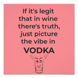 verrückter Wodka Fotodruck