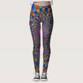 Verrückter Zirkus-Strudel Leggings (Vorderseite)