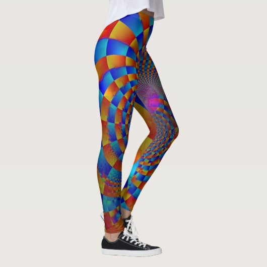 Verrückter Zirkus-Strudel Leggings (Rechts)
