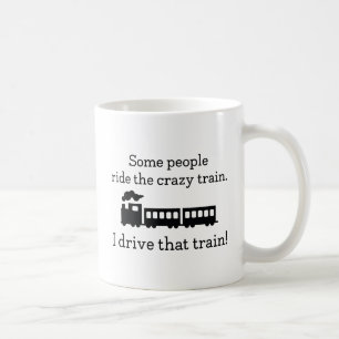 Verrückter Zug Kaffeetasse