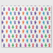 Verrücktes albernes buntes Mädchen-und Geschenkpapier (Flach)