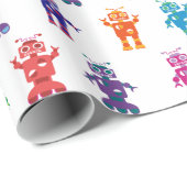 Verrücktes albernes buntes Mädchen-und Geschenkpapier (Rolleneckpunkt)