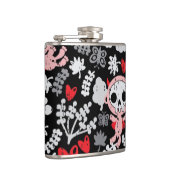 Verrücktes Babymuster Flachmann (Rechts)