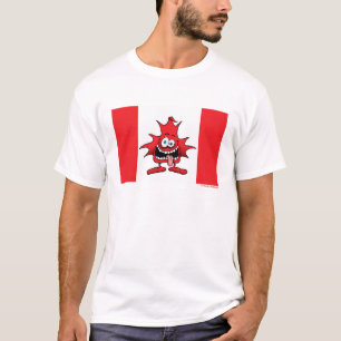 Verrücktes Canuck geisteskrankes Ahorn-Blatt-Shir T-Shirt