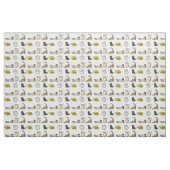 Verrücktes Cartoon-Katzen-Gewebe Stoff (Fat Quarter (45,7 x 55,9 cm))