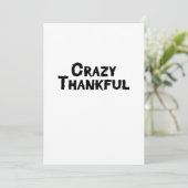 Verrücktes dankbares Erntedank-Geschenk Feiertagskarte (Stehend Vorderseite)