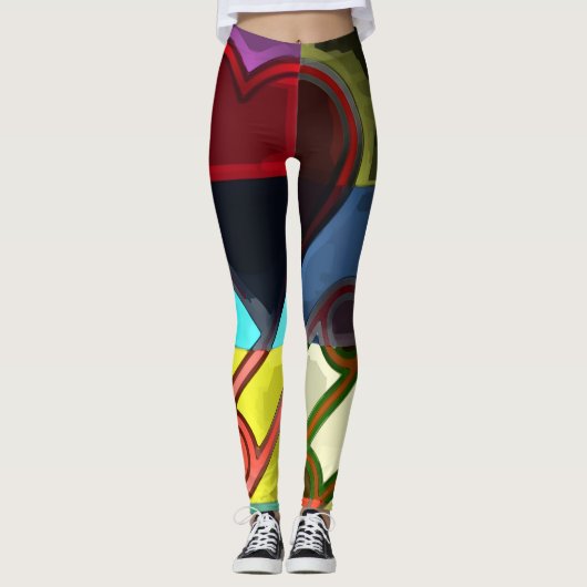 Verrücktes Design für Mutige Leggings (Vorderseite)