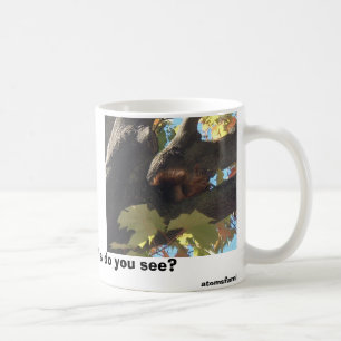 verrücktes Eichhörnchen, mag ich Eichhörnchen, tue Kaffeetasse