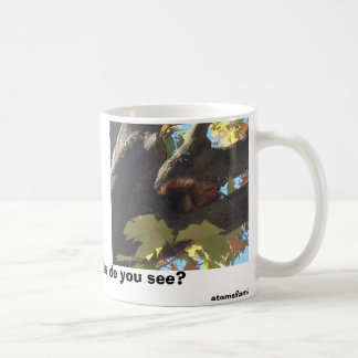 verrücktes Eichhörnchen, mag ich Eichhörnchen, tue Kaffeetasse