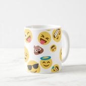 Verrücktes Emojis Kaffeetasse (VorderseiteRechts)