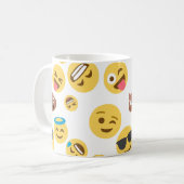 Verrücktes Emojis Kaffeetasse (Vorderseite Links)