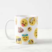 Verrücktes Emojis Kaffeetasse (Links)