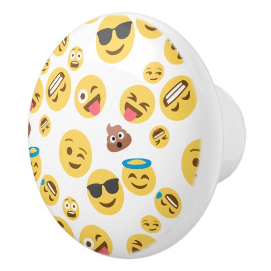 Verrücktes Emojis Keramikknauf (Rechts)