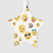 Verrücktes Emojis Ornament (Vorderseite)