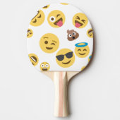Verrücktes Emojis Tischtennis Schläger (Vorderseite)