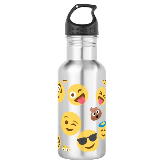 Verrücktes Emojis Trinkflasche (Vorderseite)