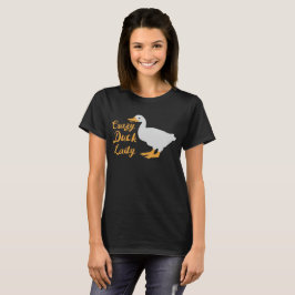Verrücktes Enten-Damen-Shirt T-Shirt