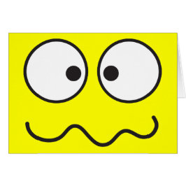 Verrücktes geisteskrankes Gesichtskreuz mit Augen