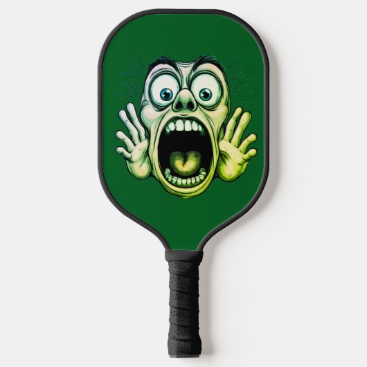 Verrücktes Gesicht Pickleball Schläger (Vorderseite)