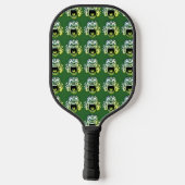 Verrücktes Gesicht Pickleball Schläger (Rückseite)