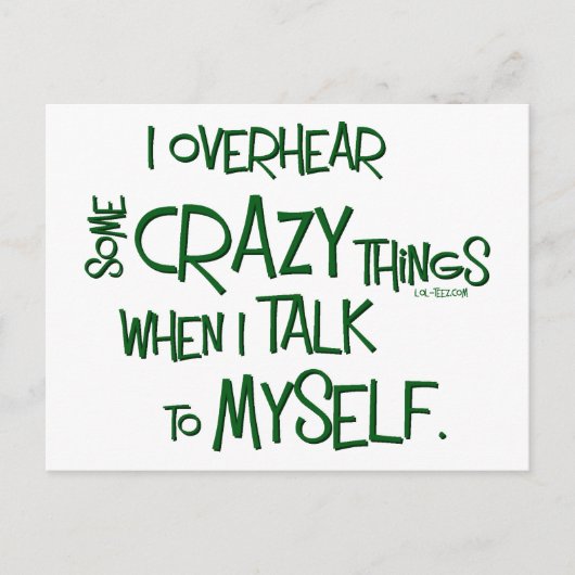 Verrücktes Gespräch Postkarte (Vorderseite)