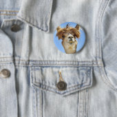 Verrücktes Haar Alpaka Button (Beispiel)