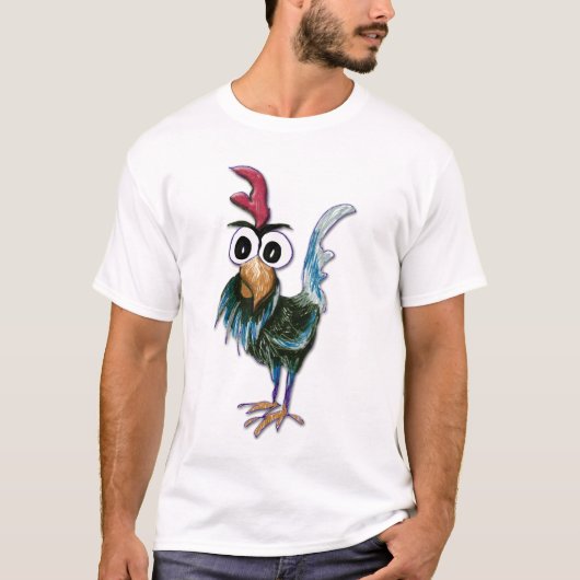 Verrücktes Hahn-Shirt T-Shirt (Vorderseite)