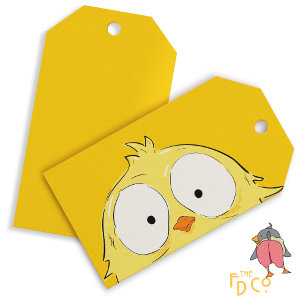 Verrücktes Huhn! Geschenk-Anhänger Geschenkanhänger