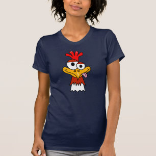 Verrücktes Huhn T-Shirt