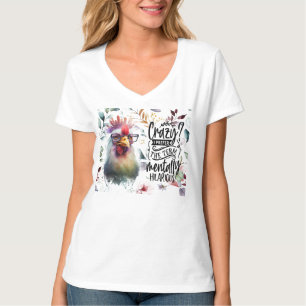 Verrücktes Huhn T-Shirt