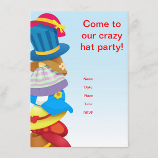 Verrücktes Hut-Party Einladung