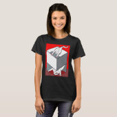 Verrücktes Katzenkunst-Kätzchen-Meme T-Shirt (Vorne ganz)