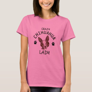 Verrücktes Krawatten-Shirt Chihuahua-Damen-Rainbo T-Shirt
