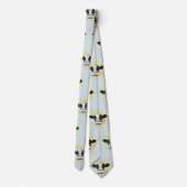 Verrücktes Kuh-Gesicht Krawatte (Rückseite)