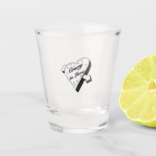 verrücktes Liebe-Shot-Glas Schnapsglas